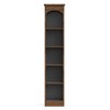 Lirago,70.9" Brown & Oak 5-Tier Bookshelf-Slim Storage Rack with Anti-Tip, Space-Saving Design - 3 of 4