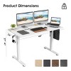 Standing Desk Electric Height Adjustable with Memory Presets and Steel Frame for Home Office 48in -3irtyhousy - 4 of 4