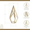 Cheung's Vitera Diamond Themed Gold Metal Decor Large - 2 of 4