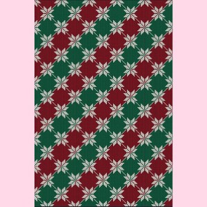 Fulvari Christmas Red and Green Plaid Rug Decor Area Rug Washable Non Slip Stain Rug Christmas New Year Holiday Living Room Decor - 1 of 4