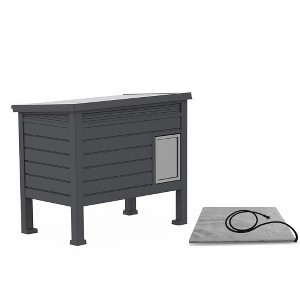 Gulches Heavy-Duty Gas Spring Pet House Removable Wide-Opening Lid (Easy Clean), Reinforced Buckle for Secure Closure - 1 of 1