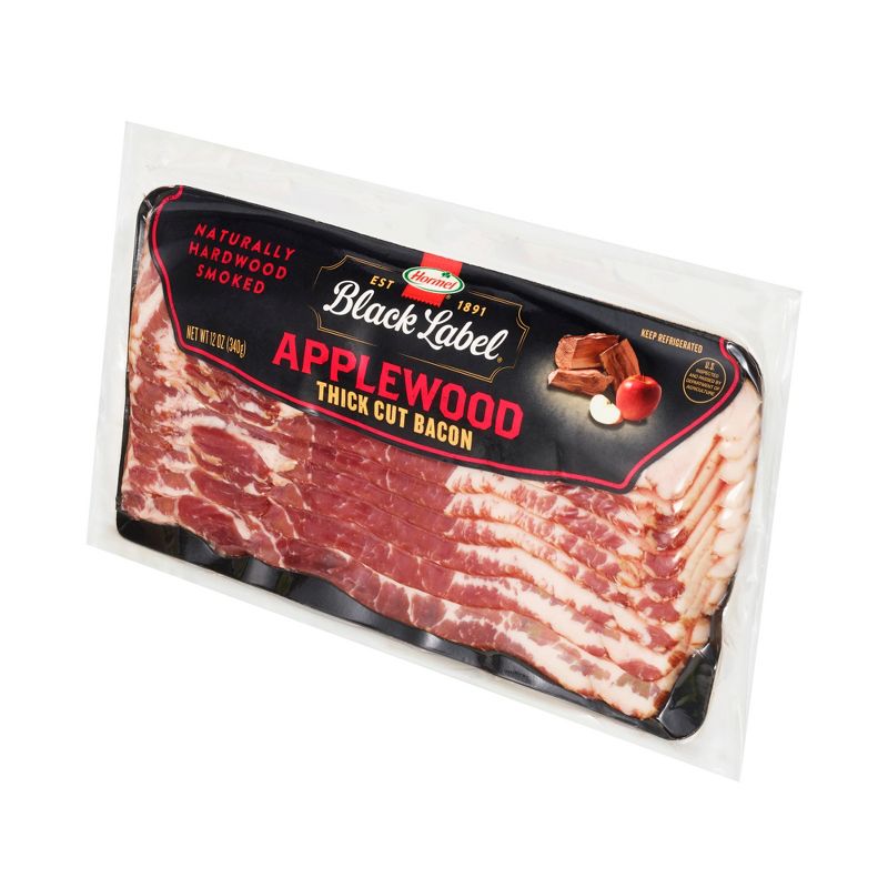 Hormel Black Label Applewood Smoked Thick Cut Bacon - 12oz, 5 of 12