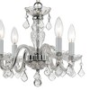 Crystorama Lighting Traditional Crystal 4 - Light Chandelier in  Polished Chrome - 3 of 4