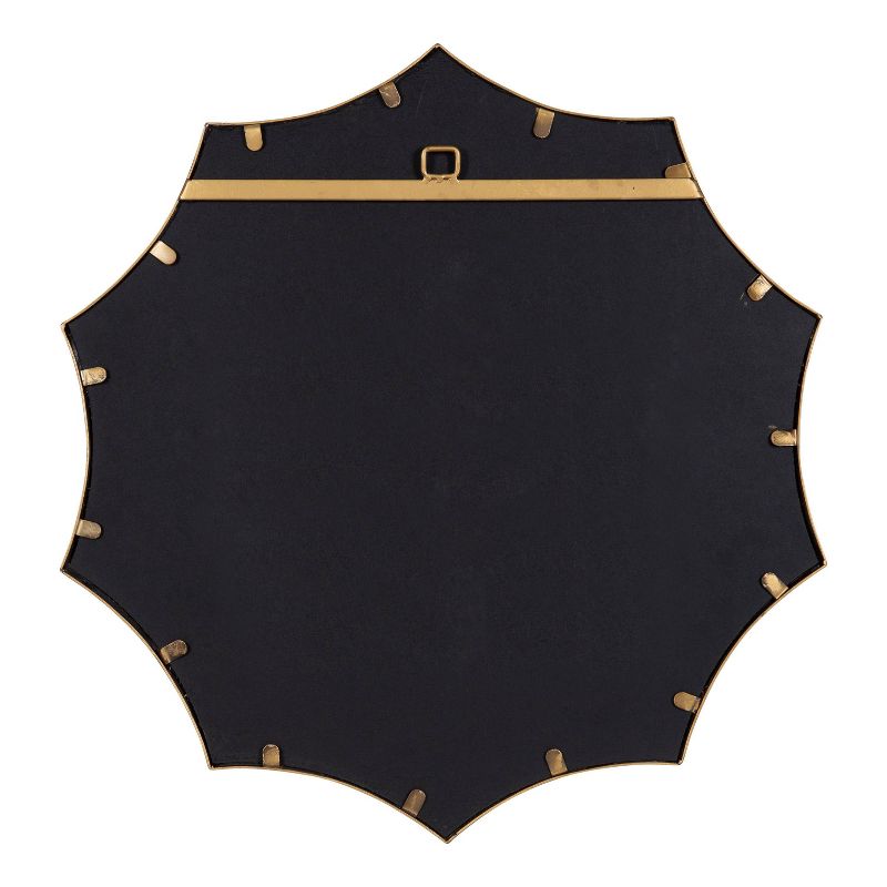 24&#34; x 23&#34; Lalina Scalloped Round Framed Accent Mirror Gold - Kate &#38; Laurel All Things Decor, 5 of 10