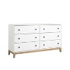 Prepac Nordik 6 Drawer Bedroom Dresser White/Oak - 2 of 4