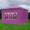 InstaHibit Universal Window Sidewall UV30+ Fits 10x10ft Canopy Shelter 1 Piece Purple - 4 of 4