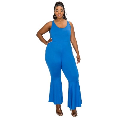 L I V D Women's Jalda Flared Leg Tank Jumpsuit