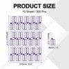 Unique Bargains Waterproof Reusable Writable Hook and Loop Cable Labels 300 Pcs - 2 of 4