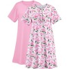 Collections Etc Lilac Printed 2-pc Pack Gowns - 4 of 4