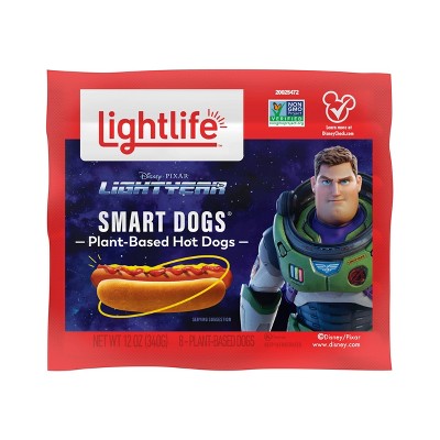 Lightlife Smart Dogs Plant Based Hot Dogs - 12oz/8ct