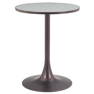 Zuo Bite Bistro Table Gray And Bronze