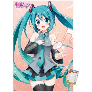 Trends International Hatsune Miku - Music Note Unframed Wall Poster Prints - 1 of 4