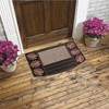 J&V TEXTILES Original Durable Rubber Door Mat, 18x28, Heavy Duty Doormat, Indoor Outdoor, Waterproof, Easy Clean, Low-Profile Mats for Entry, Garage - 2 of 2