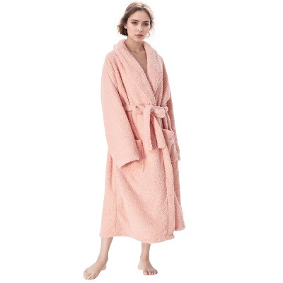 Catalonia Womens Plush Long Robe, Warm Comfy Fluffy Bathrobe, Gift for Her