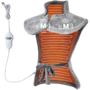 GustoWave 35"x24" Electric 2 Massaging Heating Pad for Back Neck Shoulders Pain Relief, Best Winter Gifts - 1 of 4
