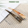 Unique Bargains Women's Metal Long Duckbill Hair Clips Orange Brown 5.31"x0.83"x1.18" 2 Pcs - 4 of 4