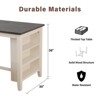 Etelifrank Modern Sleek Design Solid Wood Dining Table with Storage Shelf - 2 of 4