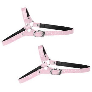 Allegra K Women's Detachable Adjustable Anti-Slip Shoe Straps Bands Belts with Buckle for Heels 2 Pairs - 1 of 4