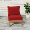 WestinTrends  Avalon Outdoor HDPE Deep Seating Modular Armless Patio Chair with Patio Cushions - 2 of 4