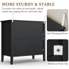 Heynemo Fluted 3 Drawer Dresser, Set of 1 with Ball Bearing Slide, Modern Nightstand Cabinet with Spacious Storage for Bedroom, Hallway, White - 4 of 4