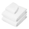 Saloniture 3-Piece Flannel Massage Table Sheet Set - Soft Cotton Flat and Fitted Sheets with Face Cradle Cover - 2 of 4