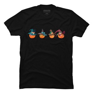 Men's Design By Humans Halloween pumpkins By rabbitswork T-Shirt - 1 of 4