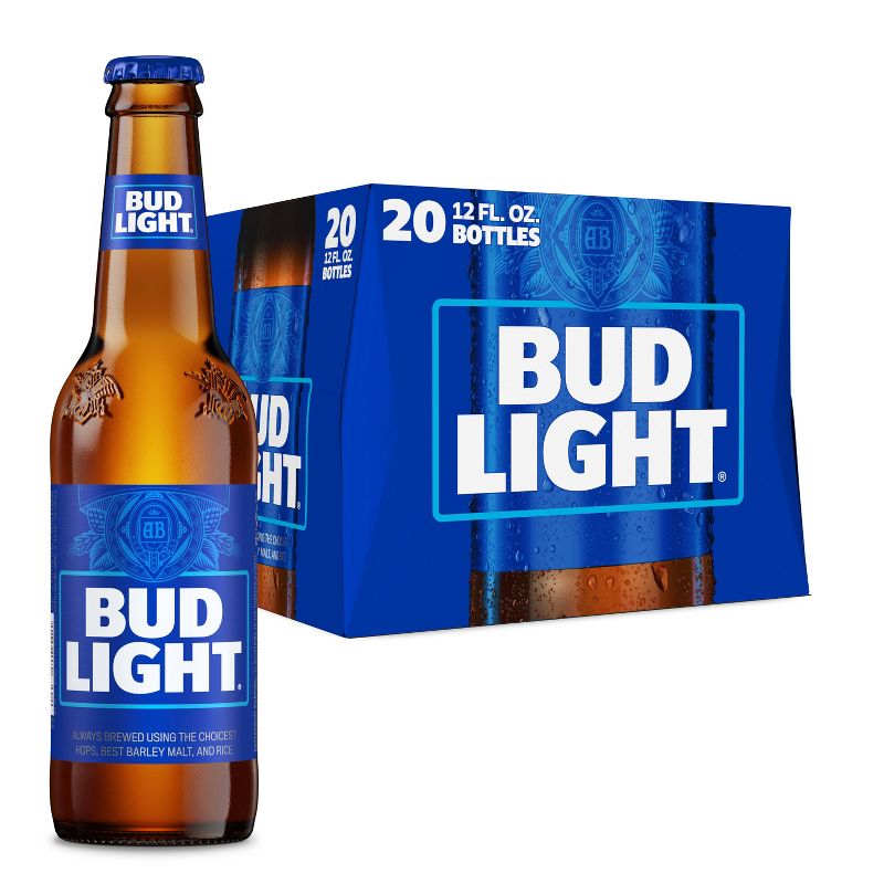 Bud Light Beer - 20pk/12 fl oz Bottles, 1 of 13