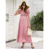 LXT-Women's Square Neck Ruffle Layered Smocked Maternity Dress - 3 of 4