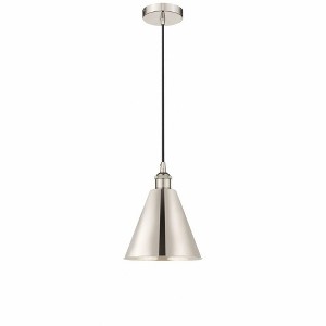 Edison Cone - 1 Light Cord Hung Mini Pendant In Industrial Style-11.75 Inches Tall and 8 Inches Wide - 1 of 1
