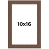 PosterPalooza | 10x16 Wide Barnwood Picture Frame, UV Acrylic, 6 Finishes - Grey, Brown, White, and Black - 2 of 4