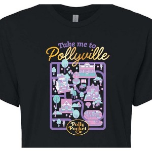 Women's - Polly Pocket - Take Me To Pollyville Cropped Graphic T-Shirt - 1 of 4