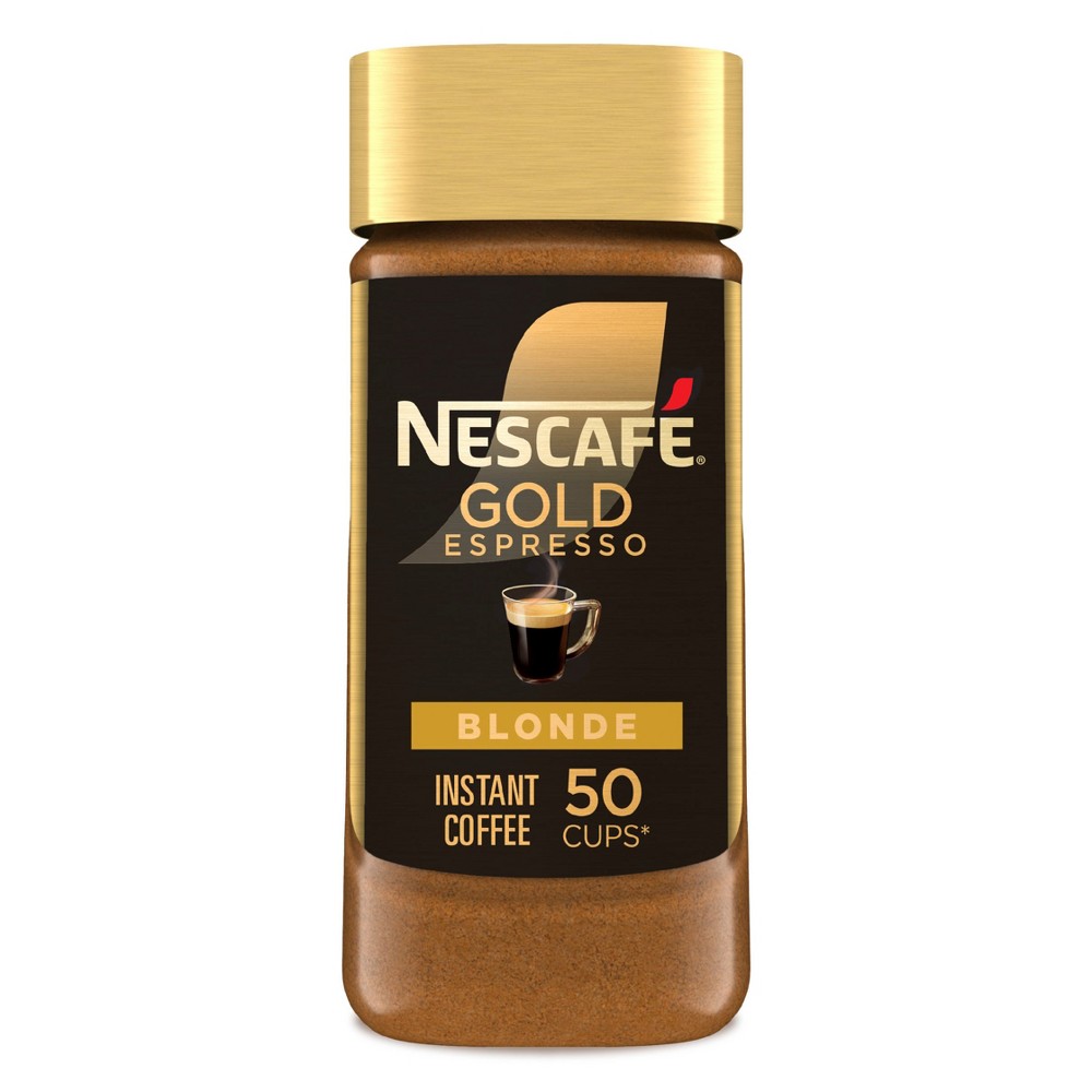 Nescafe Gold Blonde Espresso Roast Instant Coffee - 3.5oz: Arabica Beans, Limited Ingredients