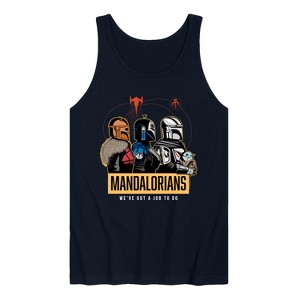 Men's - Star Wars - The Mandalorian Mando Space Graphic Tank Top - 1 of 2
