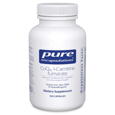 Pure Encapsulations CoQ10 l-Carnitine Fumarate - Ultra-Charged Cardiovascular Support - 120 Capsules