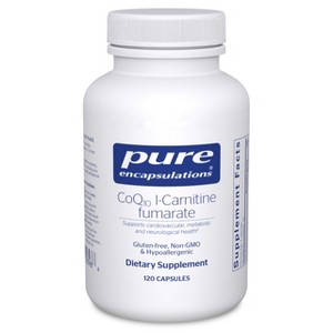 Pure Encapsulations CoQ10 l-Carnitine Fumarate - Ultra-Charged Cardiovascular Support - 120 Capsules - 1 of 4