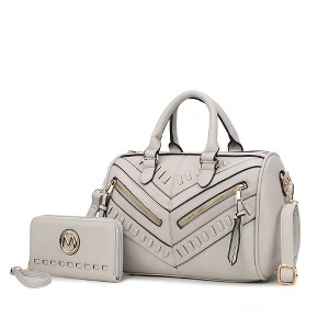 MKF Collection Lara Women’s Satchel Bag – Stylish and Spacious Handbag with Matching Wallet – by Mia K - 1 of 4