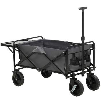 Gorilla Carts 200 Pound Capacity Foldable Heavy Duty Poly Fishing And Marine  Outdoor Sporting Goods Utility Cart With Rod Holders And Bait Tray, Gray :  Target