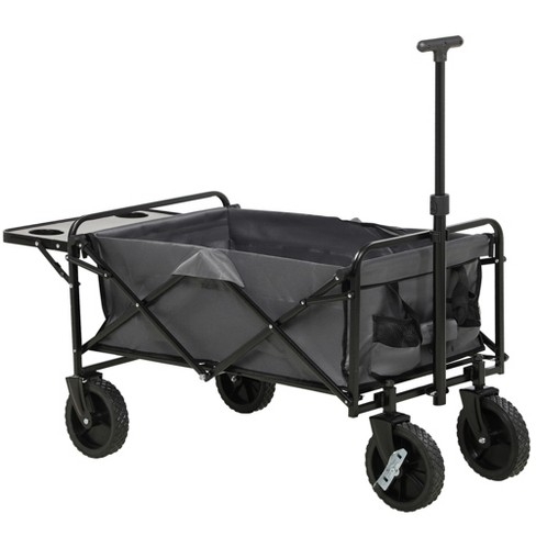 Gorilla Cart Heavy Duty Steel Utility Wagon Cart, Gray, 900 Pound Capacity