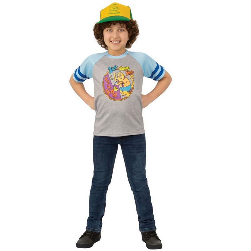 Rubie's Kids' Stranger Things Dustin Arcade Cats Halloween Costume T-Shirt, 1 of 2