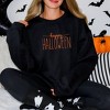 Simply Sage Market Women's Graphic Sweatshirt Embroidered Happy Halloween - 2 of 4