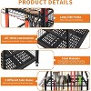 Garden Tool Organizer, Yard Tool Organizer, Metal Yard Tools Storage, Heavy Duty Garden Tool Organizer for Garage, Partitioned Tool Organizer Outdoor - 4 of 4