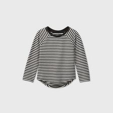 Toddlers Stripe Tee Shirt Target - white and pink striped t shirt with black sleeves roblox
