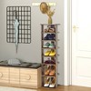 Tangkula 7-Tier Vertical Shoe Rack Free Standing Storage Shelf Organizer Space Saving - 2 of 4