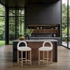 Meridian Furniture,Conrad Cream Velvet Counter Stool - 2 of 4