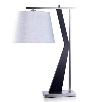 Darby Silver Mid-Century Modern Metal Desk Lamp - StyleCraft