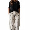 Women's Never Say Never Linen Pants - Easel L - 3 of 4