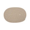 Unique Bargains Trivet Oval Rope Coaster Cotton Non-Woven Fabric 12.6"x8.66"x0.31" - 3 of 3