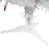 Northlight Pre-Lit Slim Woodbury White Pine Artificial Christmas Tree - 2' - Pink Lights - 4 of 4