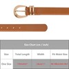 INSPIRE CHIC Gender Neutral Gold Buckle Pure 1.1" Width Faux Leather Waistband Belts 1Pc - 4 of 4