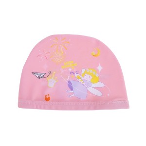 Unique Bargains Kid's Polyester Cartoon Figure Swim Cap Pink 1 Pc - 1 of 4